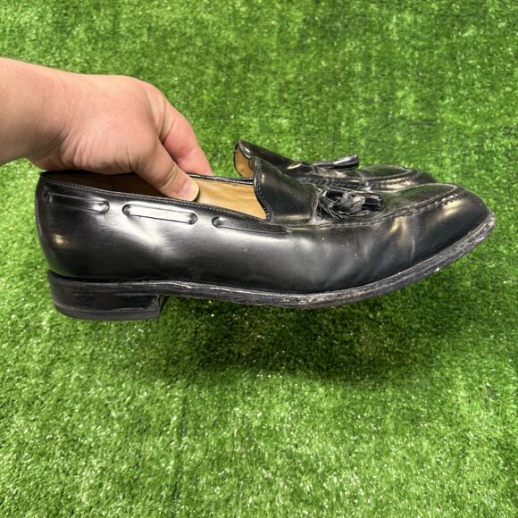 Johnston & Murphy Shoes Mens 10.5 3E Black Loafer Tassel Aristocrat Dandy Career main image 9